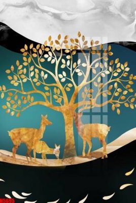 File PSD File tranh decor tranh bộ treo tường tổng hợp H5695 (gốc) nhiều lớp (multi-layer)