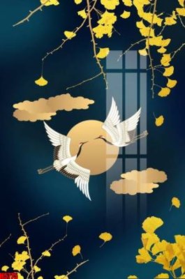 File gốc File tranh decor tranh bộ treo tường tổng hợp H5775 (in tráng gương) sang trọng