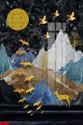 Download file ảnh gốc File tranh decor tranh bộ treo tường tổng hợp H5886 để in ấn