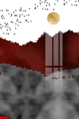 File tranh File tranh decor tranh bộ treo tường tổng hợp H5895 (bản gốc) in lụa dán tường