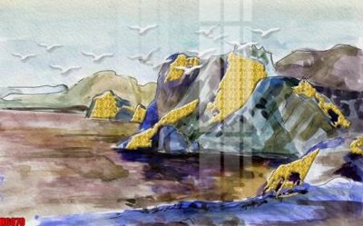 Chi tiết file gốc file tranh nền tường thủy mặc tổng hợp H6079 (cho in tráng gương)