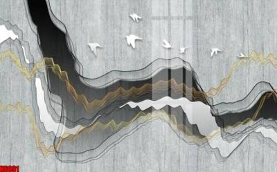 Ảnh gốc file tranh nền tường thủy mặc tổng hợp H6091 (siêu chi tiết) để in ấn