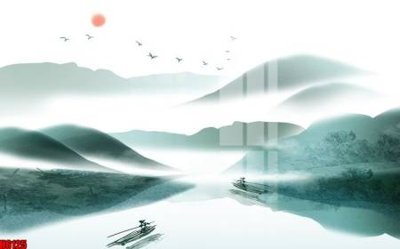 File PSD file tranh nền tường thủy mặc tổng hợp H6125 (chất lượng in ấn)