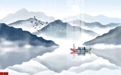 File tranh file tranh nền tường thủy mặc tổng hợp H6166 (ảnh gốc) không bị mờ