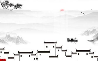 File ảnh file tranh nền tường thủy mặc tổng hợp H6187 (gốc) in biển hiệu