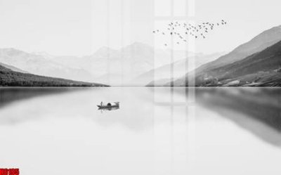 File tranh ảnh gốc file tranh nền tường thủy mặc tổng hợp H6195 dùng cho in khổ lớn