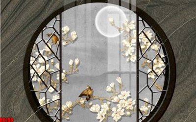 File gốc file tranh nền tường thủy mặc tổng hợp H6198 (trang trí) cho phòng khách