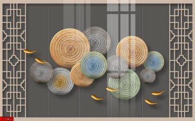 File gốc file tranh nền tường thủy mặc tổng hợp H6226 (phong cách) châu Âu