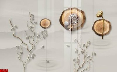 Download file gốc file tranh nền tường thủy mặc tổng hợp H6232 (độ nét cao)