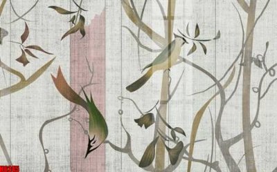 File in lụa file tranh nền tường thủy mặc tổng hợp H6245 (tân cổ điển) file tranh nền tường thủy mặc tổng hợp H6245