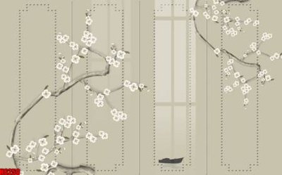 File tranh file tranh nền tường thủy mặc tổng hợp H6250 (ảnh gốc) độ nét vượt trội