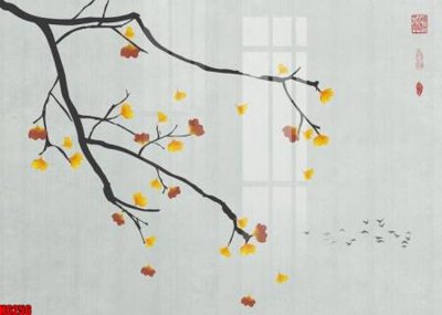 File gốc file tranh nền tường thủy mặc tổng hợp H6256 (cho in UV) siêu nét