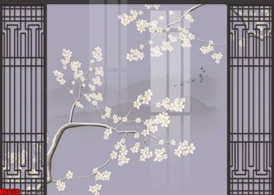 File in mica file tranh nền tường thủy mặc tổng hợp H6258 (ảnh gốc) đẹp