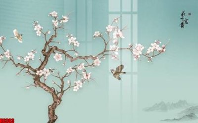 File tranh in trần file tranh nền tường thủy mặc tổng hợp H6303 (ảnh gốc siêu nét)