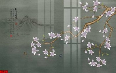 Download file file tranh nền tường thủy mặc tổng hợp H6316 (gốc) in mica cao cấp