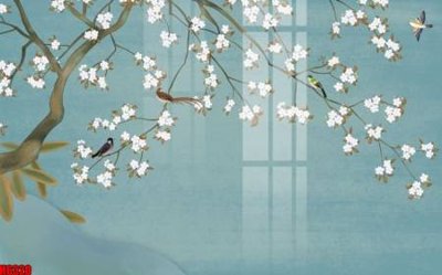 File in ấn file tranh nền tường thủy mặc tổng hợp H6320 chuyên nghiệp