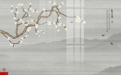 Download file file tranh nền tường thủy mặc tổng hợp H6327 (gốc) in mica bàn thờ