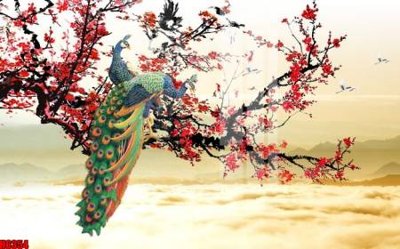 File ảnh file tranh nền tường thủy mặc tổng hợp H6354 (gốc) cho trang trí nội thất