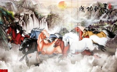 File PSD file tranh nền tường thủy mặc tổng hợp H6415 (bản gốc) cho nhà in