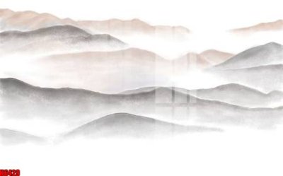 File tranh file tranh nền tường thủy mặc tổng hợp H6429 (gốc) chủ đề trẻ em