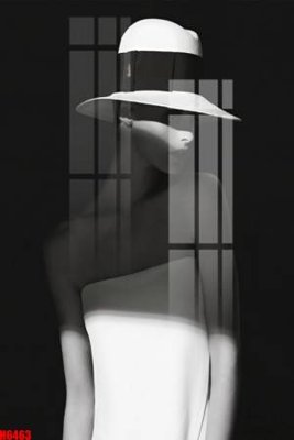 File tranh file tranh nền tường thủy mặc tổng hợp H6463 (gốc) phong cách tối giản