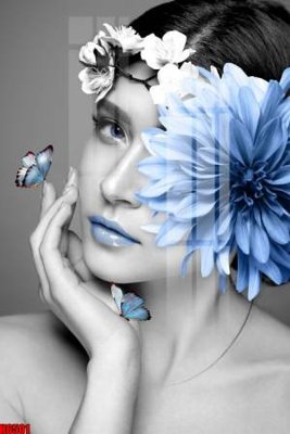 File gốc file tranh nền tường thủy mặc tổng hợp H6501 (in tráng gương) hiện đại