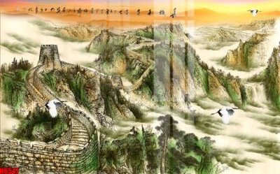 File gốc file tranh nền tường thủy mặc tổng hợp H6547 cho in ấn và thiết kế