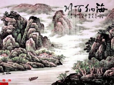 Tải file file tranh nền tường thủy mặc tổng hợp H6558 (gốc) làm file thiết kế