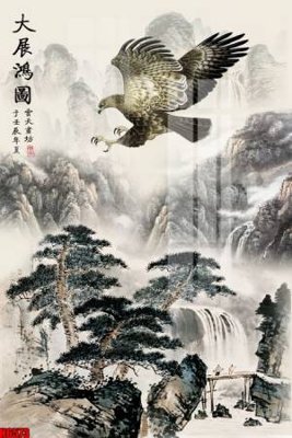 Tải file file tranh nền tường thủy mặc tổng hợp H6573 (ảnh gốc) in gạch men