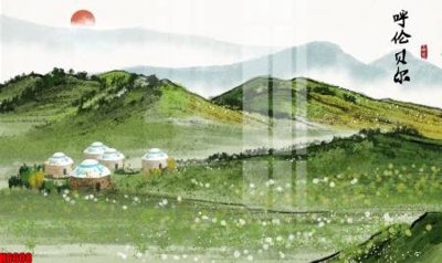 File tranh gốc file tranh nền tường thủy mặc tổng hợp H6608 (bản đẹp) độc quyền