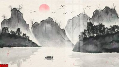 File tranh ảnh gốc file tranh nền tường thủy mặc tổng hợp H6647 dùng cho in khổ lớn