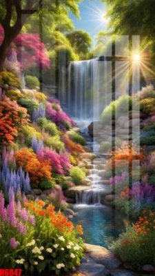 File tranh file tranh tổng hợp H6847 (bản gốc) in lụa 5D