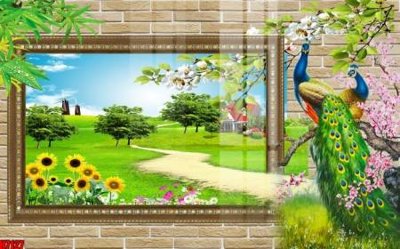 Tải file PSD File tranh gốc in tranh tường nền tổng hợp H7127 (nguyên layer) để in