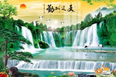 File in trần File tranh gốc in tranh tường nền tổng hợp H7197 (bản gốc) phong cảnh