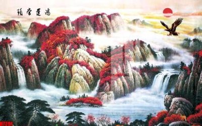 Download file gốc File tranh gốc in tranh tường nền tổng hợp H7291 (in mica) trang trí