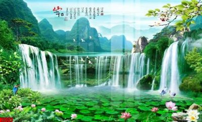 File gốc File tranh gốc in tranh tường nền tổng hợp H7327 (thiết kế) cho in ấn