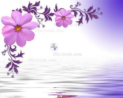 File gốc file tranh hoa H74 (in mica) làm bảng hiệu