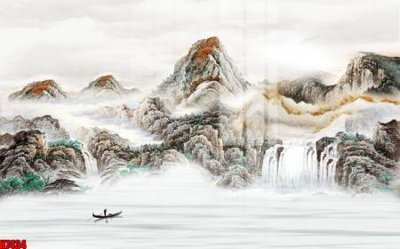 File gốc File tranh gốc in tranh tường nền tổng hợp H7434 (in lụa) tranh thuận buồm