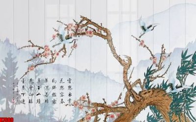 Download file gốc File tranh gốc tổng hợp tranh nền tường đẹp H7689 (in lụa) hoa lá