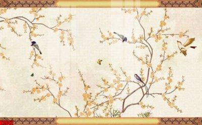 File in trần File tranh gốc tổng hợp tranh nền tường đẹp H7842 (bản gốc) mây trời