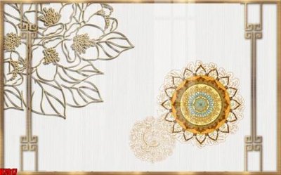 File gốc File tranh gốc tổng hợp tranh nền tường đẹp H7917 (in ấn) màu sắc trung thực