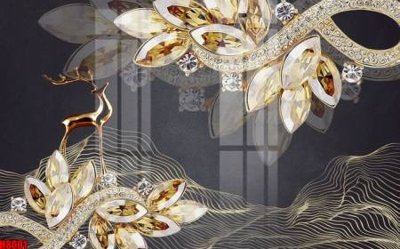 File gốc File tranh gốc tổng hợp tranh nền tường đẹp H8001 (thiết kế) cho in ấn