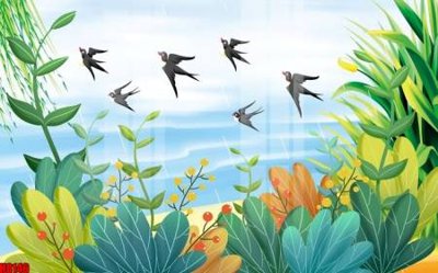 Chi tiết file tranh tráng gương File tranh gốc tổng hợp tranh nền tường đẹp H8146 (ảnh gốc)