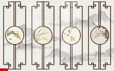 File gốc File tranh gốc tổng hợp tranh nền tường đẹp H8230 (ảnh chi tiết) để in trần