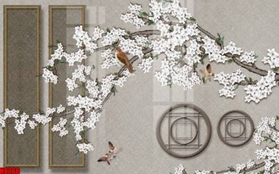 File gốc in ấn File tranh gốc tổng hợp tranh nền tường đẹp H8266 chuẩn màu CMYK