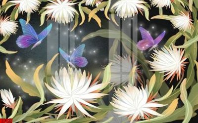 Ảnh gốc File tranh gốc tổng hợp tranh nền tường đẹp H8417 (nét căng) in mica