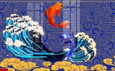 File gốc File tranh gốc tổng hợp tranh nền tường đẹp H8526 (in lụa) hoa văn cổ điển