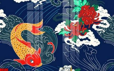 File gốc File tranh gốc tổng hợp tranh nền tường đẹp H8586 (phiên bản chuẩn) để in ấn