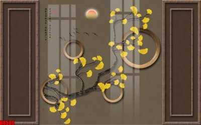 Tải file File tranh gốc tổng hợp tranh nền tường đẹp H8589 (gốc) chủ đề phong thủy