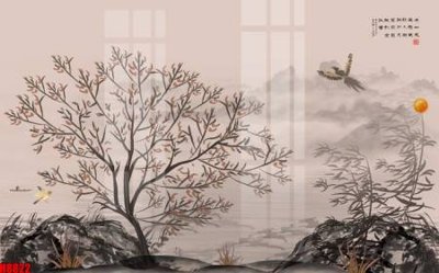 Ảnh gốc File tranh gốc tổng hợp tranh nền tường đẹp H8822 (siêu chi tiết) để in ấn